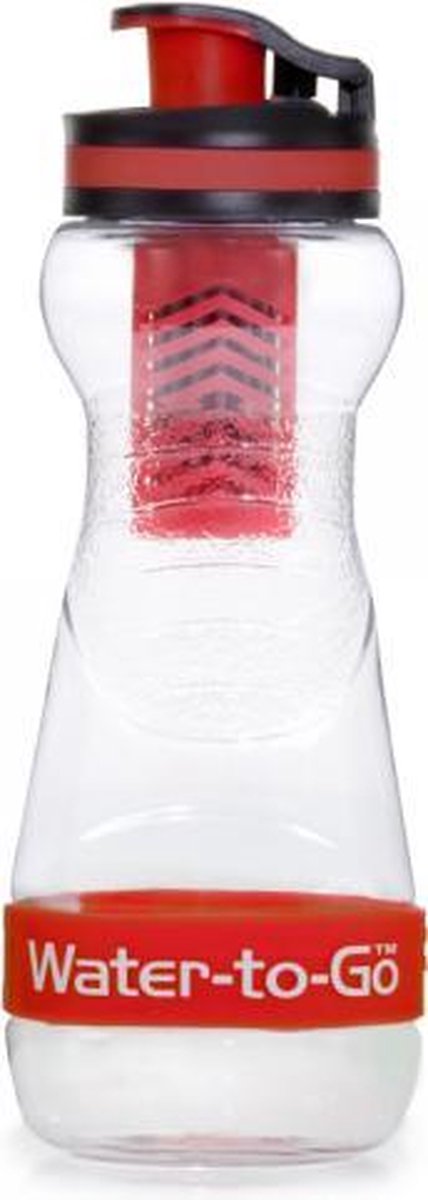 WatertoGo Drinkfles Waterfles met Filter - 50cl – Rood – BPA Vrij