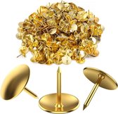 Punaises - Zinaps Pumbtacks, Gold, 200 stuks, Push Pins, Round Thumb Tacks, Trawing Pins, For Office, Voor opknoping Memos en Pictures DIY (Gold) (WK 02131)