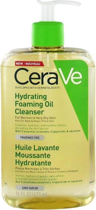 NEW CeraVe Hydrating Foaming Oil Cleanser 473 ml