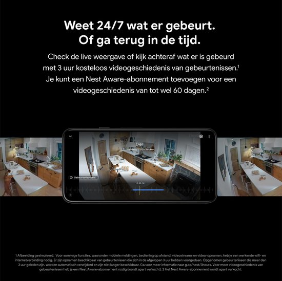 Google Nest Cam Beveiligingscamera - Batterij