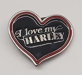 Buckle - Gesp - Hartvorm "I love my Harley"