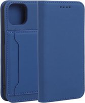 Sterk magnetisme Schokbestendig Horizontale Flip Liquid Feel lederen tas met houder & kaartsleuven & portemonnee voor iPhone 13 (blauw)