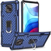 Voor Motorola Moto G Power 2021 Cool Armor PC + TPU Shockproof Case met 360 Graden Rotatie Ring Houder (Blauw)