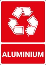 Afvalbord aluminium - kunststof 148 x 210 mm