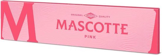 Mascotte Slim Size Pink edition + magnetische sluiting - Mascotte roze vloei - Lange vloei - Mascotte vloeipapier - 10 pakjes