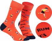 2 pack Gatta-Wola katoenen lange sokken Funky, 2 verschillende patronen, maat 39-42, Sport patroon
