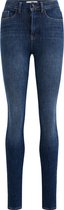 WE Fashion Dames high rise skinny jeans met 4- ways stretch