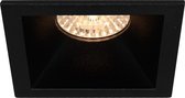 LED Spot Set - Pragmi Pollon Pro - GU10 Fitting - Inbouw Vierkant - Mat Zwart - Verdiept - 82mm - Philips - CorePro 840 36D - 4W - Natuurlijk Wit 4000K - Dimbaar - BES LED