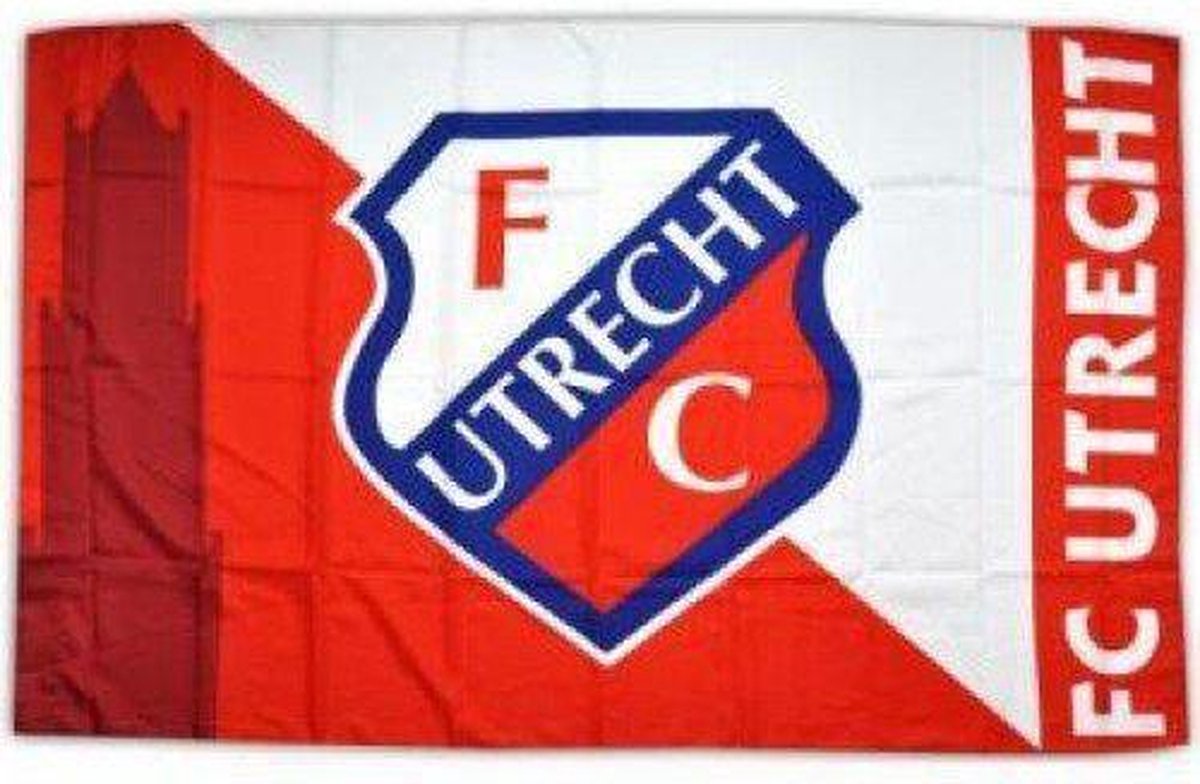 FC Utrecht Vlag - Domtoren - 90 x 140 cm - Rood | bol.com