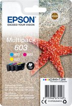 Epson 603 Multipack - 3 - geel, cyaan, magenta - origineel - blister - inktcartridge - voor Expression Home XP-2100, 2105, 3100, 3105, 4100, 4105; WorkForce WF-2810, 2830, 2835, 2850