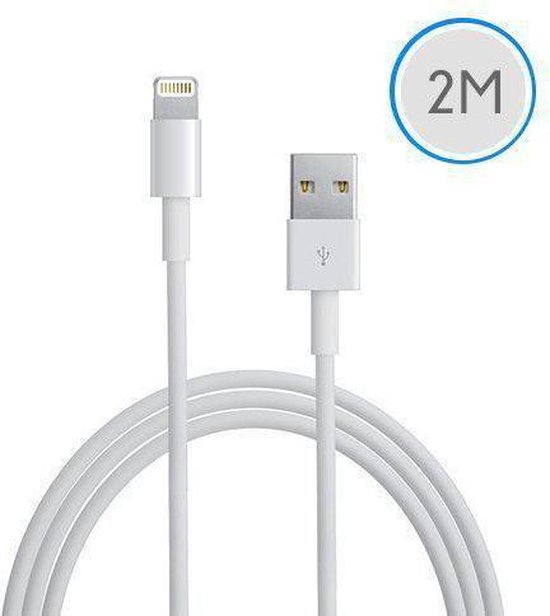 2 meter USB kabel iPad - wit | bol.com