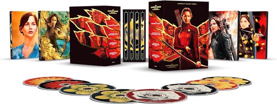 The Hunger Games Complete 4 Film Collection - 4K UHD + blu-ray - Import - Steelbook