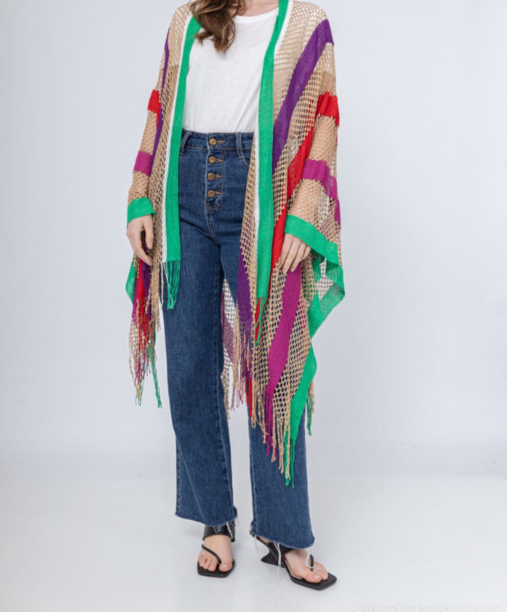 Poncho omslagdoek Ibiza