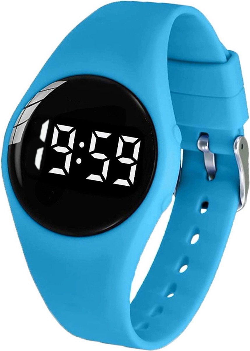 Goedkoopste Herinnerings/alarmhorloge medicatie of plaswekker - kinderen- ouderen- slechtziende- beginnende Dementie -Helder Blauw- USB oplaadbaar- 15 alarmen - rond