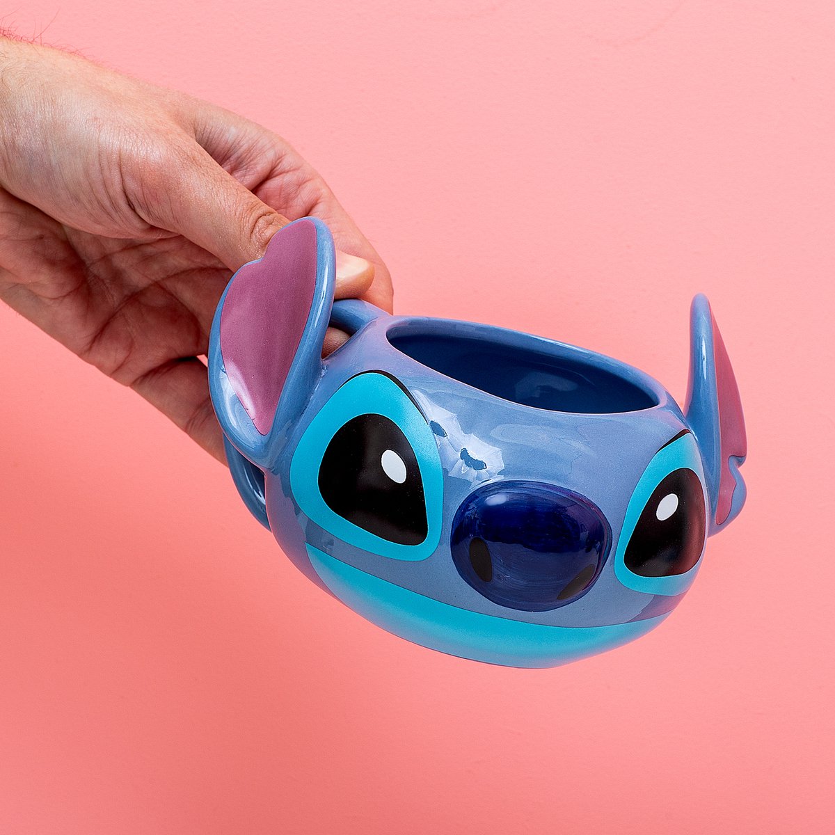 Stitch‑vormige Mok – Officieel Gelicentieerde Disney Merchandise, Handbeschilderde Lilo & Stitch Keramische Koffiekop 450 ml (15 oz) – Paladone — cadeau in Spellen & Speelgoed - foto 3