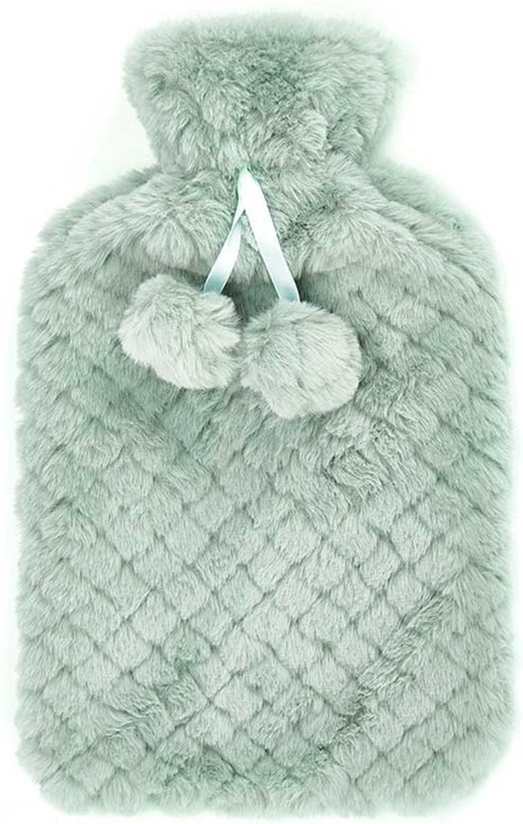 Goedkoopste Giftdecor Warmwater kruik - 1.8 liter - hoes in het groen - winter kruiken - bedkruiken - kinderen/volwassenen