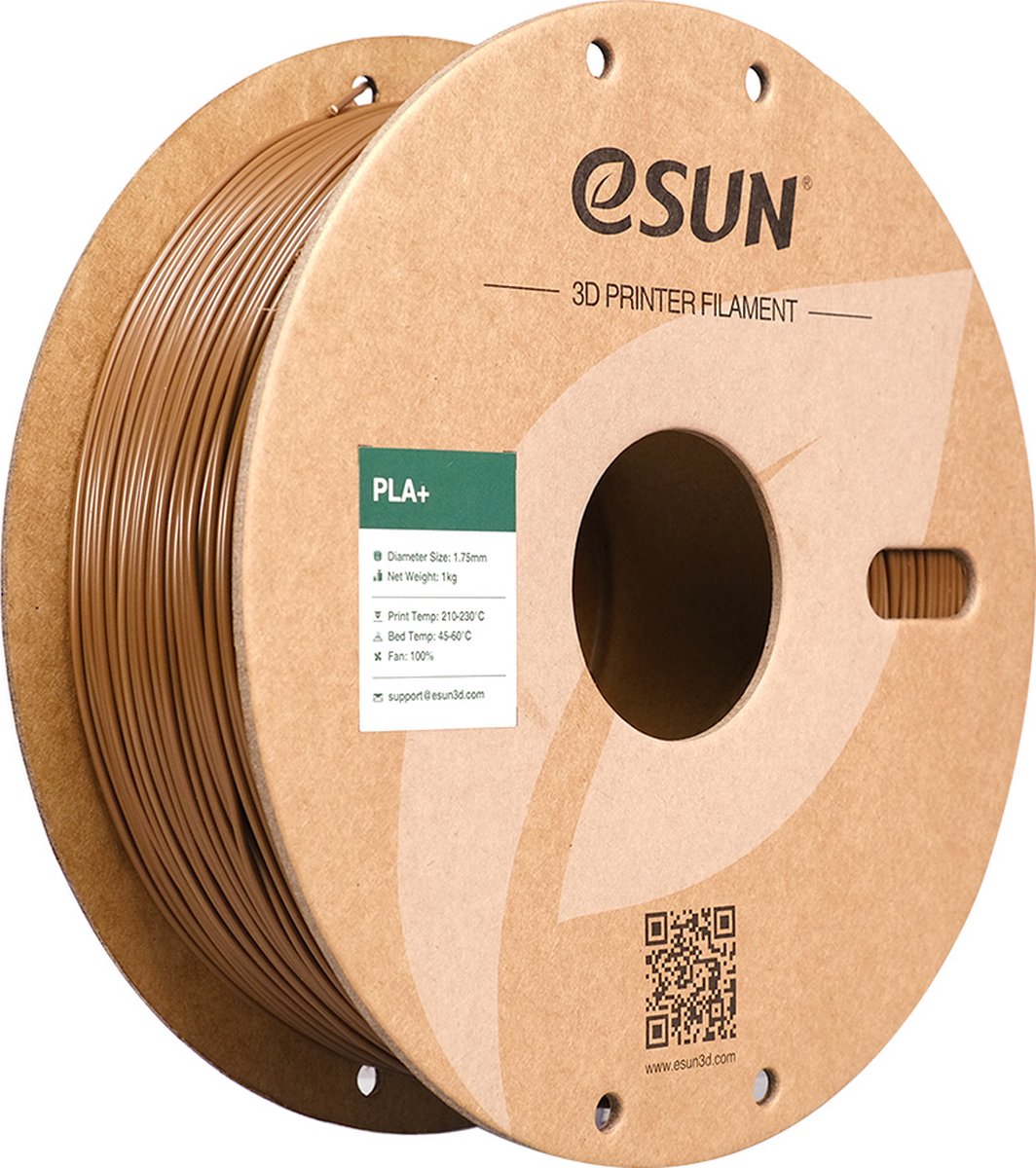 eSun PLA+ Bruin / Brown 1kg - 1.75mm - 3D printer filament