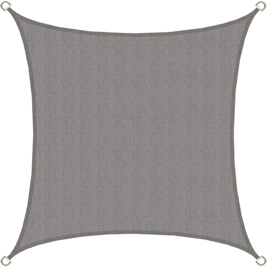 AMANKA UV Schaduwzeil - 3x4 M HDPE Luifel Rechthoekig Zonwering Zonnezeil Dekzeil Tuin Balkon Grijs