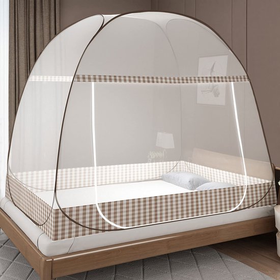 Pop-up Klamboe Tent Eenvoudig Op Te Zetten Outdoor Klamboe Luifel Draagbare Opvouwbare Ontwerp Voor Twin Bed Panda