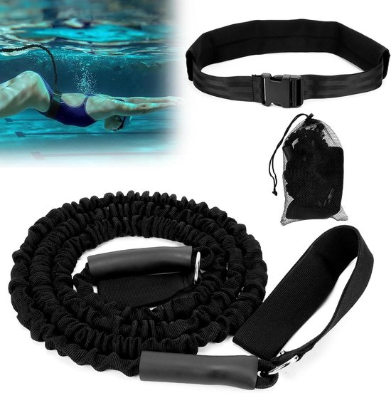 Ceinture De Natation à Résistance – Élastique Réglable 4 M, TPE, Pour Adultes Et Enfants, Entraînement En Piscine