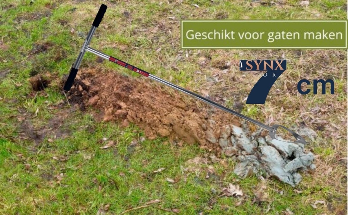 Synx Tools Grondboor 10cm verzinkt - Lengte 120cm Synx Tools Grondboor 10cm verzinkt - Lengte 120cm