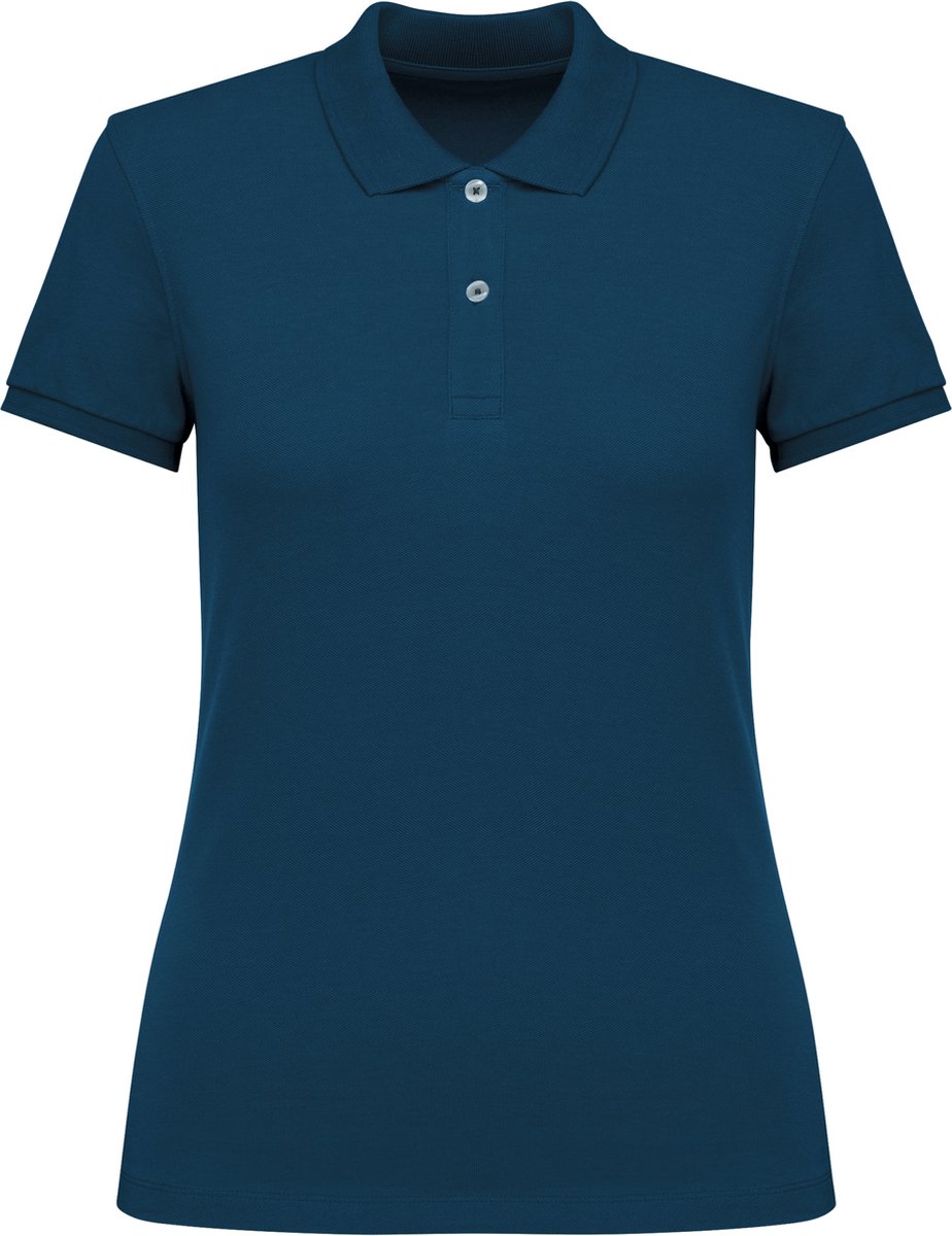 Native Spirit Ecologische damespolo in piquétricot NS208 - Peacock Blue - M