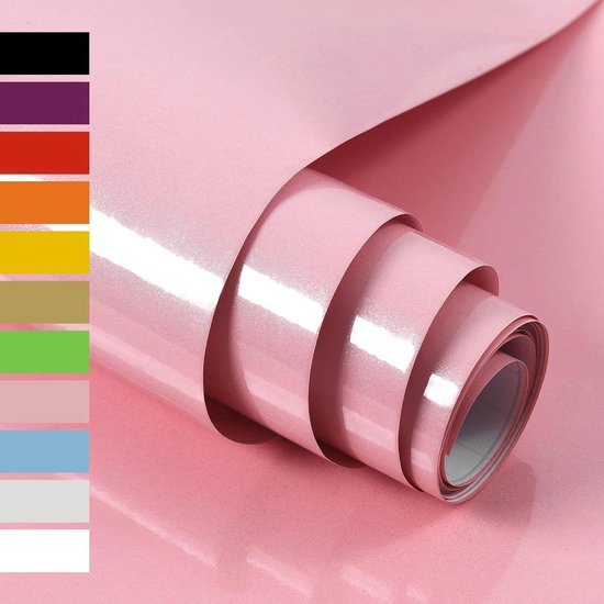 CRE8TIVE Roze textuur Peel en Stick Behang 30cm x 200cm