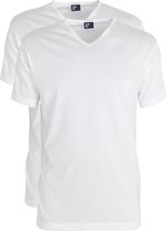 ALAN RED T-shirts Vermont extra lang (2-pack) - V-hals - wit - Maat: L