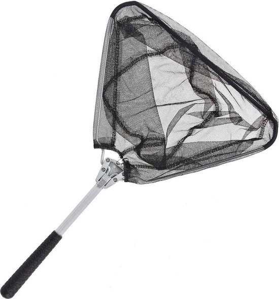 Vis Schepnet - Opvouwbaar Net - Vissen Vangen - Telescopische Handgreep - 50 Cm - Zwart van Merkloos — afbeelding 2