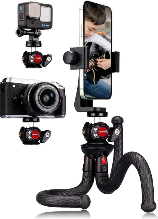 Camera statief 3in1 mini statief - flexibel lichtgewicht statief ...