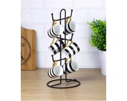 Mokkenboom - Mokkenrek - Kopjeshouder - Mokkenhouder - Mokkenrek Staand - Mokkenboom Zwart