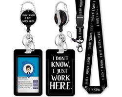 Afneembare Lanyard met Uittrekbare Badgehouder - Sleutelhanger Keycord met Clip - Trekkoord Badge Pashouder - Kaarthouder Keykoord - Intrekbare Houder voor Kaart/Sleutels - Universeel Telefoon/GSM Koord - Sleutelkoord/Nekkoord - Telefoonkoord Ketting