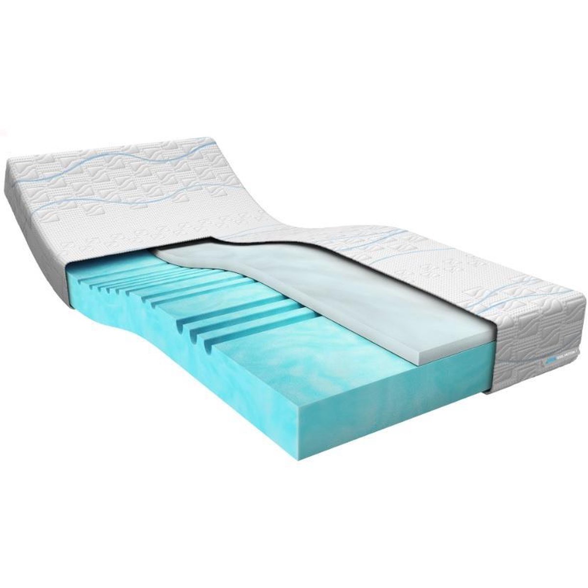 M line Cool Motion 2 160 x 210 cm Traagschuim matras Koudschuim matras Active Temperature Control Goede ventilatie 7 comfortzones Firm matras