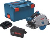 Bosch GKT 18 V 52 GC Scie circulaire plongeante professionnelle BITURBO Brushless + 1x batterie ProCore 4,0 Ah + L-Boxx + module de connexion - sans chargeur
