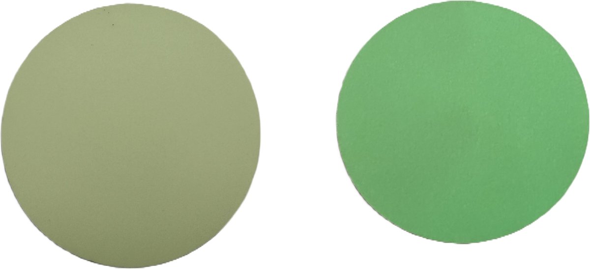 Zelfklevend lichtgevende vloertape - Evacuatie pictogram rond - Reflecterend tape nooduitgang