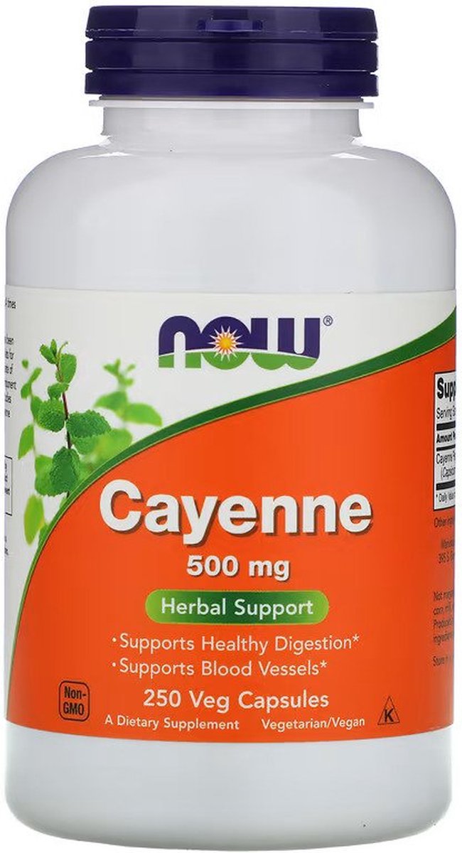 Goedkoopste Cayenne 500mg-250 veggie caps