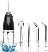 Waterflosser - Monddouche - Water Flosser - Draadloos en Oplaadbaar - Opzetstukjes - Krachtig - 3 Standen - Zwart