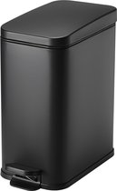 Bol.com HÜSQ Slimbin smalle Prullenbak 5 Liter - Soft-close Pedaalemmer - kleine Vuilnisbak voor Toilet Badkamer Keuken of Kanto... aanbieding