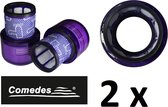 2 x COMEDES filter voor stofzuiger Dyson V11, V15, SV22, SV14 - Dyson V11 Dyson V11 Absolute Extra Dyson V11 Absolute Dyson V11 Torque Drive Dyson V11 Animal Dyson V11 Absolute Extra Pro Dyson V15 Dyson V15 Detect Dyson SV14 Dyson SV17 Dyson SV22.