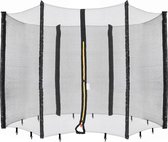 AREBOS veiligheidsnet trampoline | Ø 244 cm | 6 palen | vervangingsnet | veiligheidsnet | UV-bestendig | weerbestendig | dichtgemetseld | afsluitbaar