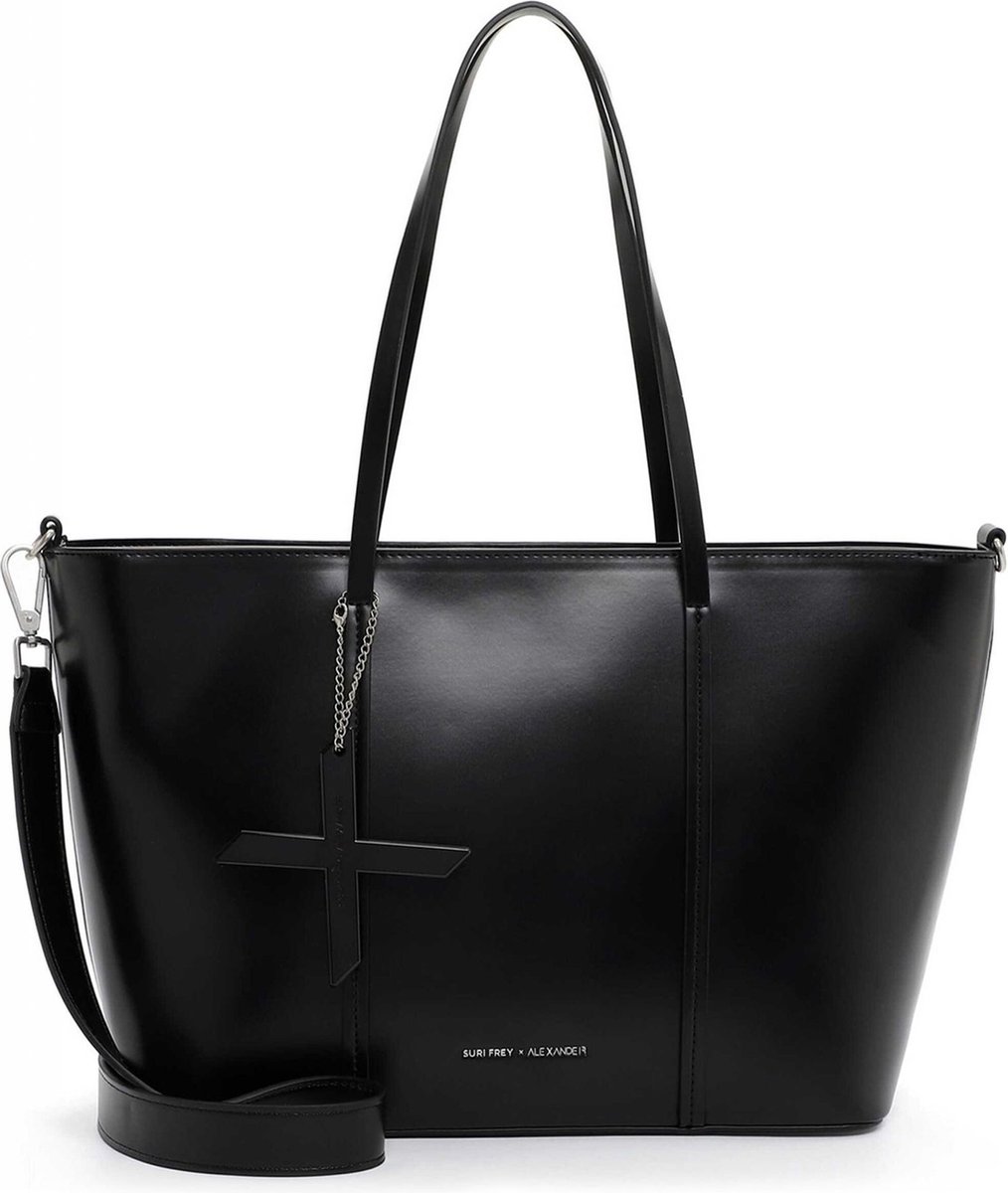 SURI FREY Schoudertas SFY Suri Frey X Alexander Shopper Black Zwart
