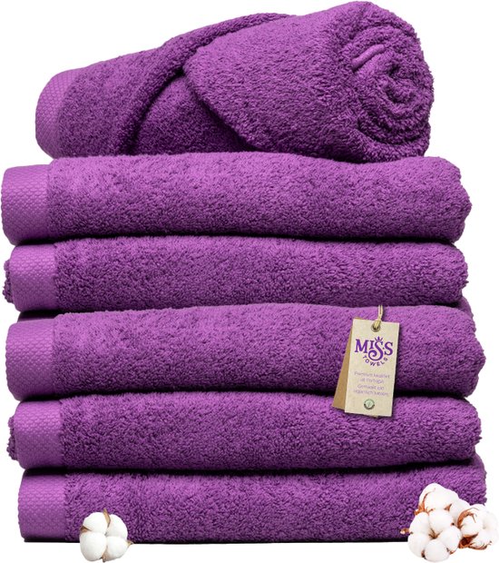 Miss Towels - Hotelhanddoek - Paars- 70x140 - 5+1 Bundel