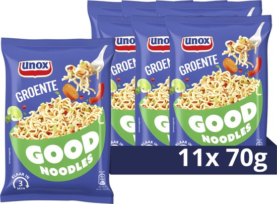 Unox Good Noodles - Groente - 11 x 70 g - Voordeelverpakking