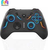 Meedeer Pro Controller Draadloos-RGB Verlichting- Nintendo Switch Controller Compatibel met Switch/Switch Lite/Switch OLED/IOS/Android/Windows,- Wireless Switch Pro Controller met LED-kleurlicht/Dual shock/Turbo/Motion Control