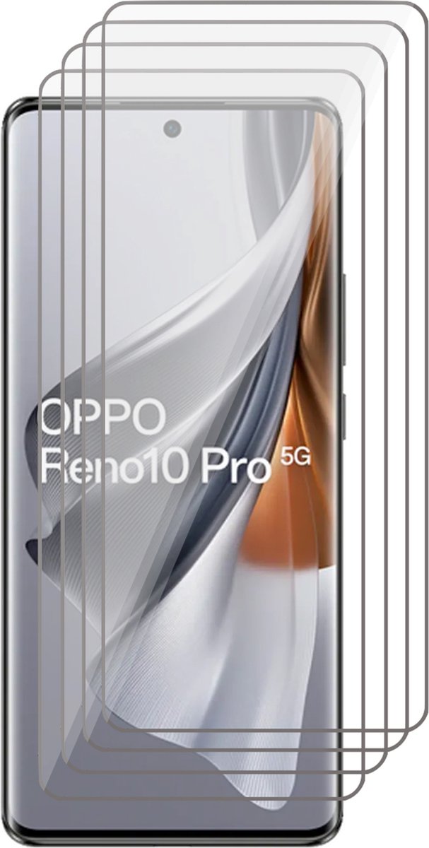 Screenprotector geschikt voor Oppo Reno 10 / 10 Pro - 4x Glas Screen Protector