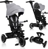 Lionelo Berry Driewieler 2in1 - tot 25kg - 360° draaibare stoel - Wandelwagen & fiets in één - PU wielen - Vrijloopwiel - Verstelbare duwstang - Zon- & regenkap - Groeit met het kind mee - Zonder gereedschap te monteren