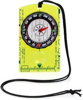 Professioneel Kompas - 360° Ring, Magnetische Naald en 9 Tools - Voor Outdoor, Survival, Kamperen, Hikers - Geel - Hanamura