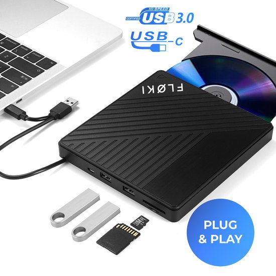 Floki 4in1 Externe dvd speler & brander