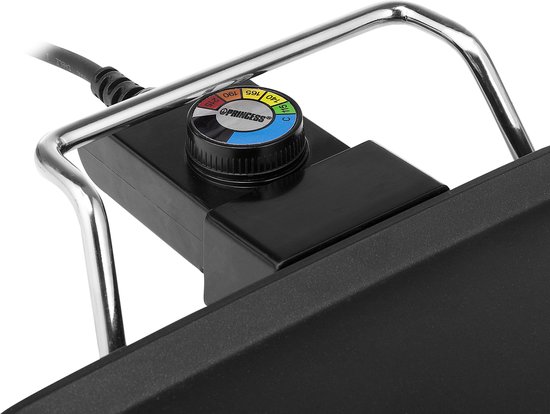 Princess Mini Table Chef 102210 - Grill & Bakplaat - Gourmet - 28x28 cm - Regelbare thermostaat — afbeelding 4