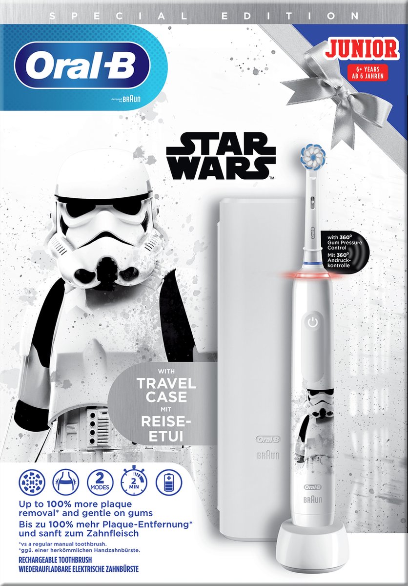 Afbeelding 3 van Oral-B Junior Elektrische Tandenborstel Star Wars Powered By Braun